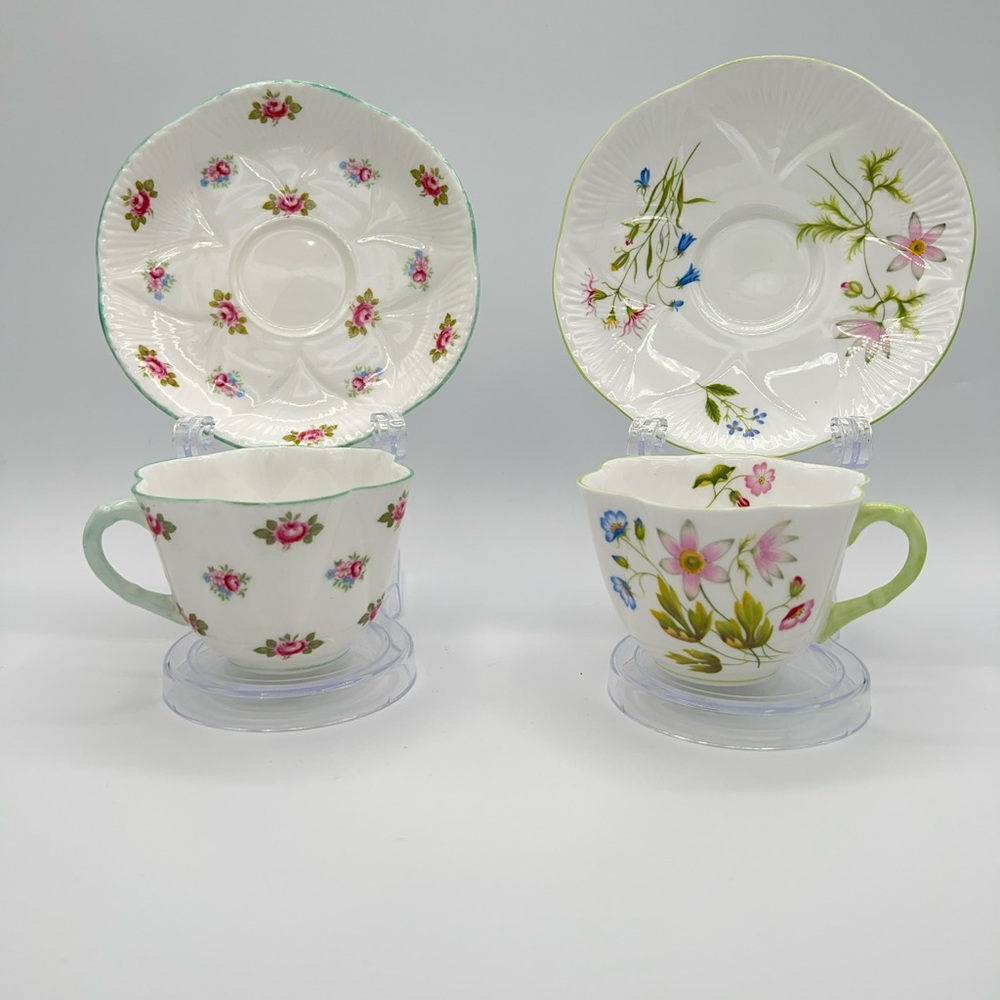 Shelley teacup saucer set